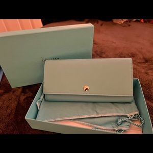 Tiffany’s Continental wallet, never used.